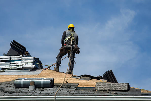 Professional Roof Installation technician working in Cherry Plain, NY